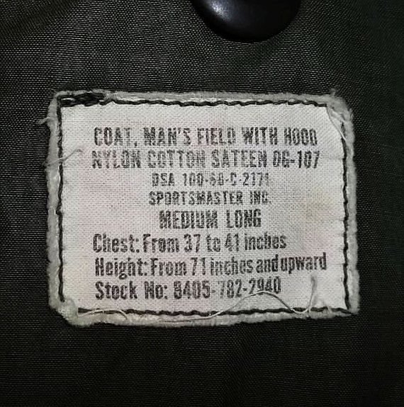 M65 field jacket 1968 dated Vietnam era Sportsmas… - image 10