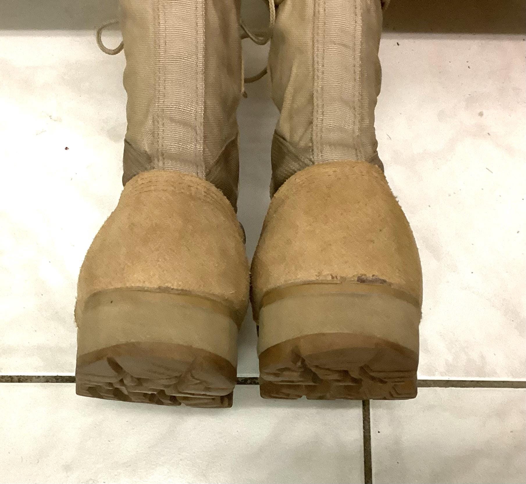 Belleville Army Desert Combat Boots, Coyote Suede, Vibram Sole, US 