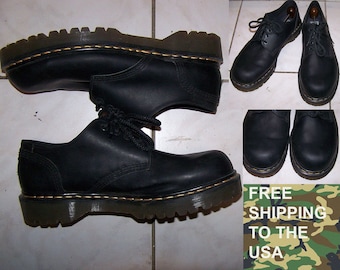 Dr Martens 1461 work shoes soft toes Royal Mail model original made in England size UK12 US13 slightly worn excellent free shipping to USA