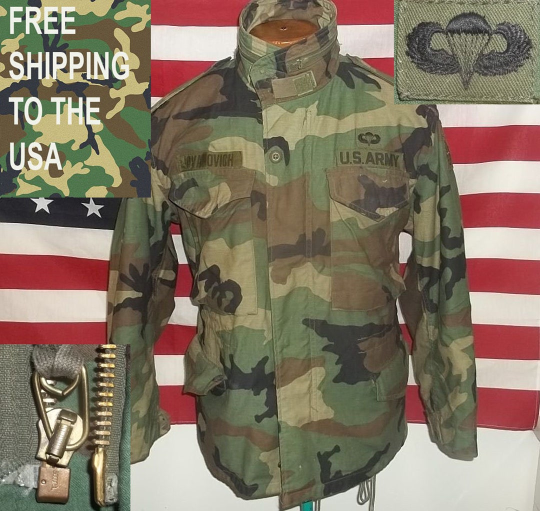 M65 Field Jacket Woodland Camo US Army 82nd Airborne M65 Field Jacket Woodland Camo US Army 82nd Airborne