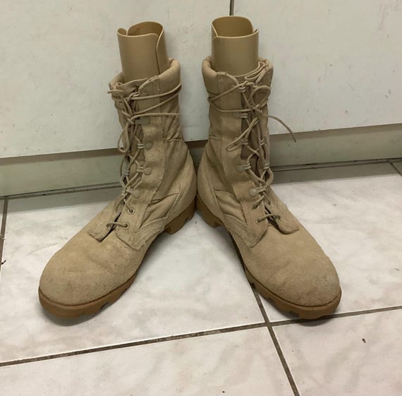 Desert Combat Boots Wellco With Panama Soles US Army Tan  display picture 2