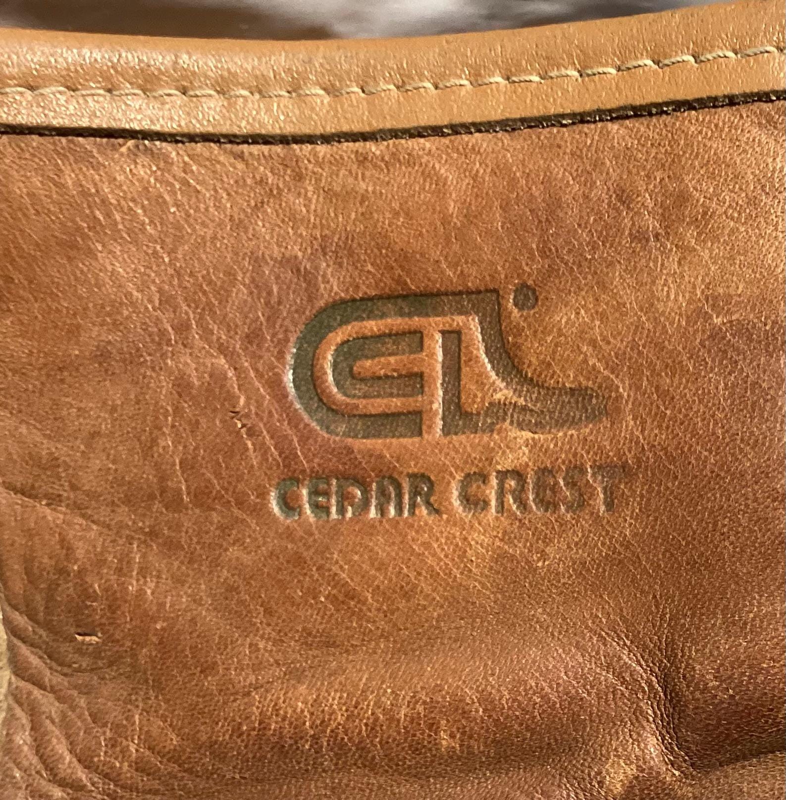 Vintage Work Boots Moc Toe Cedar Crest Saddle Brown 9.5M - Etsy