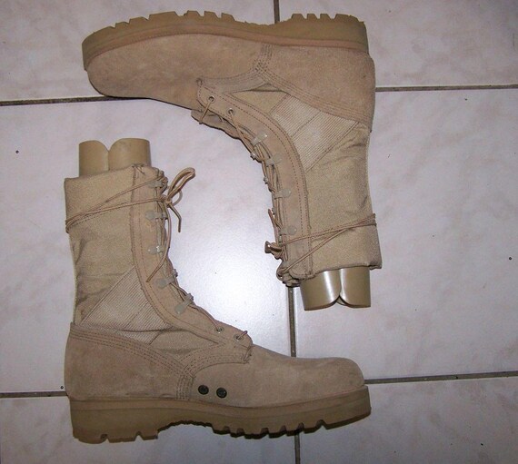 Vintage Wellco Desert Combat Boots New Suede Cordura, US  display picture 3