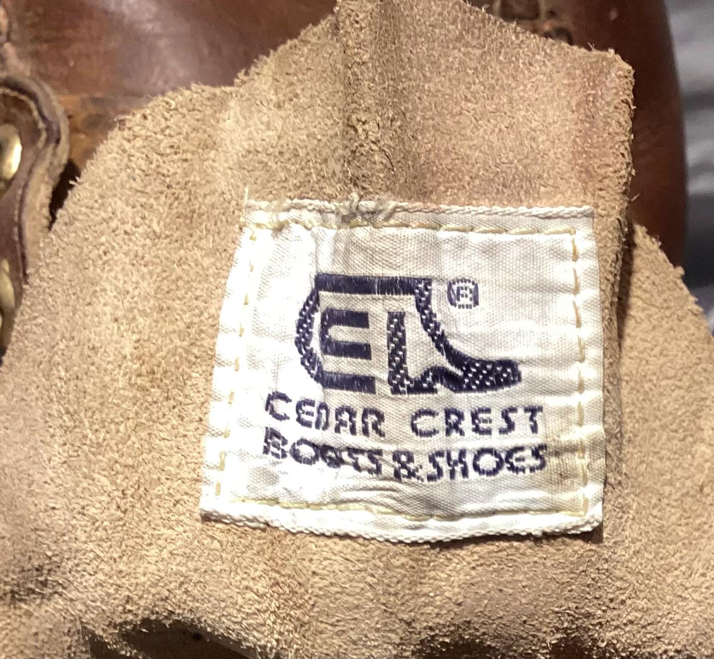Vintage Work Boots Moc Toe Cedar Crest Saddle Brown 9.5M - Etsy