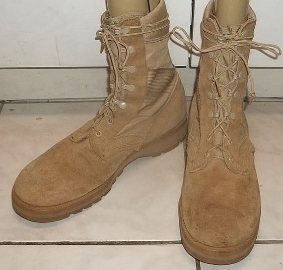 Altama US Army Desert Combat Boots: Tan Suede Leather, Size  display picture 1