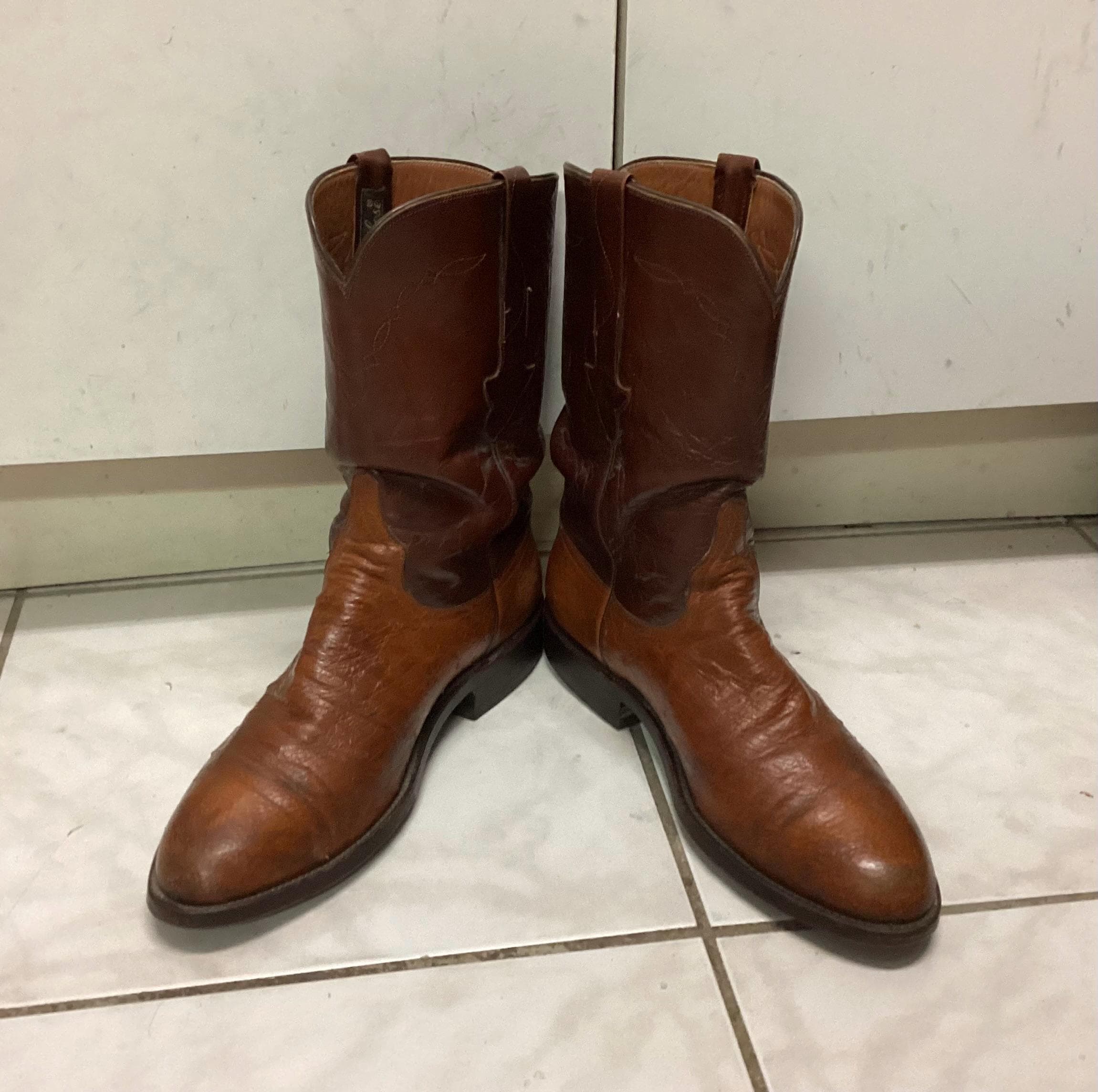 Ostrich Cowboy Boots