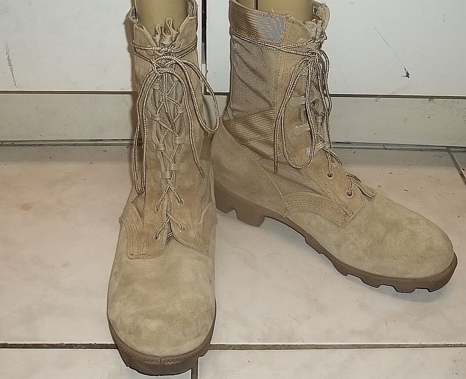 Wellco Desert Combat Boots Tan Suede US Army Boots Panama  display picture 3