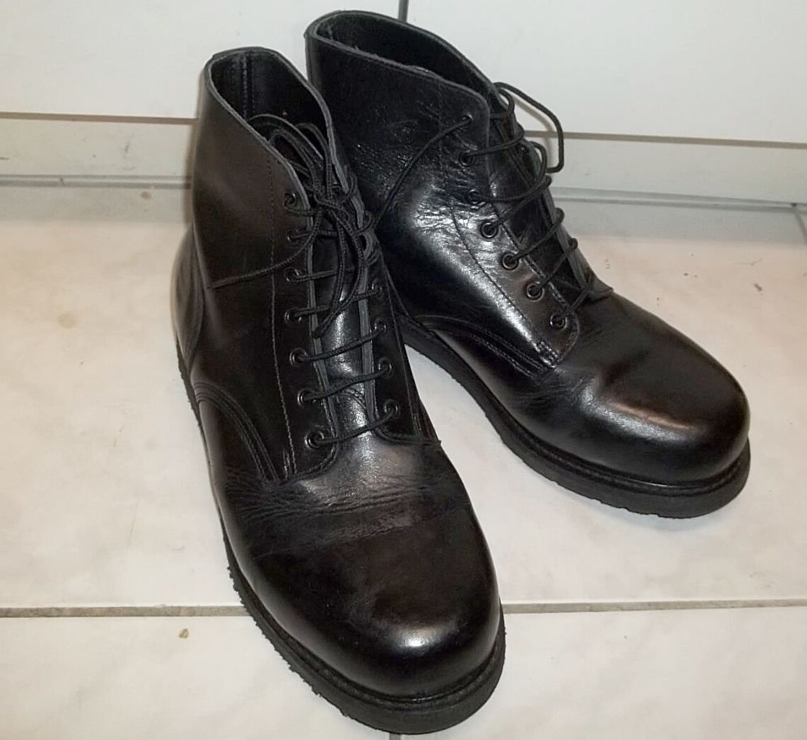 Canadian Army parade boots by Boulet black leather Air Cadets | Etsy