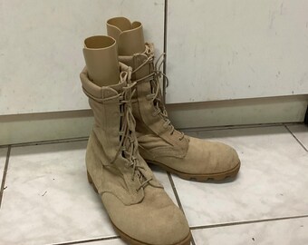 Desert Combat Boots Wellco With Panama Soles US Army Tan  display picture 3