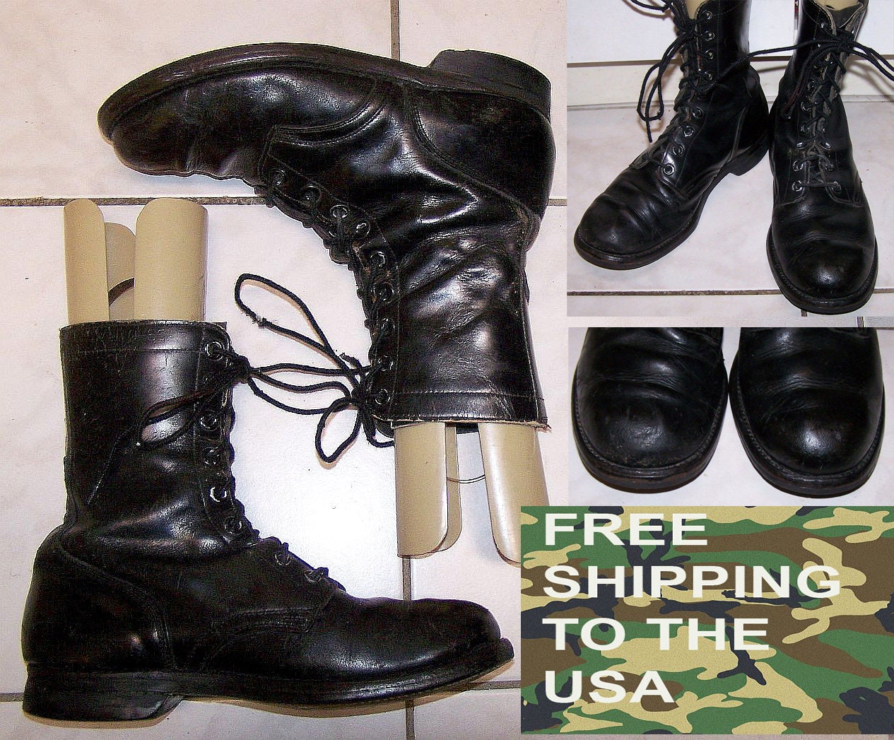 Mens retro combat clearance boots