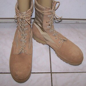 Altama Desert Combat Boots: Tan Suede & Cordura, Vibram  display picture 2