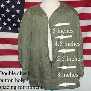 Military Quilted Padded Parka Jacket Liners M65 M51 Green -  Denmark