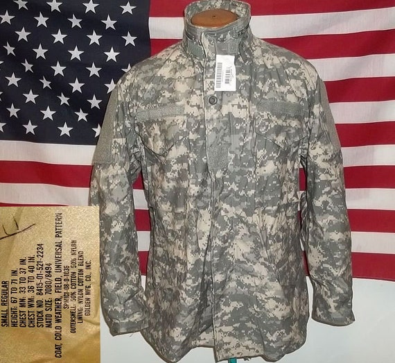 M65 field jacket ACU digital camo US Army small regul… Gem