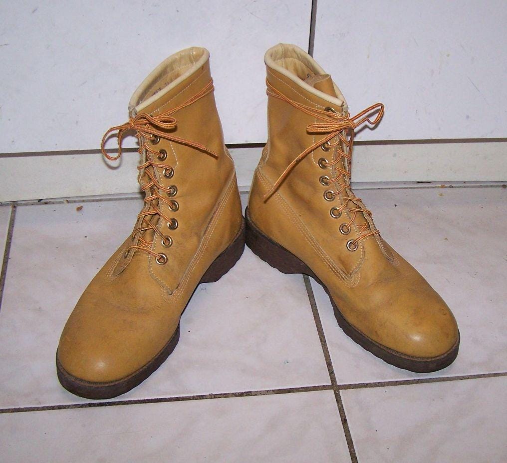 Vintage Work Boots - Etsy Canada