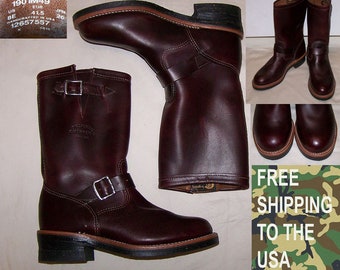 Chippewa biker engineer boots 1901M49 size US 8E JPN 26 new never worn with free shipping to the USA