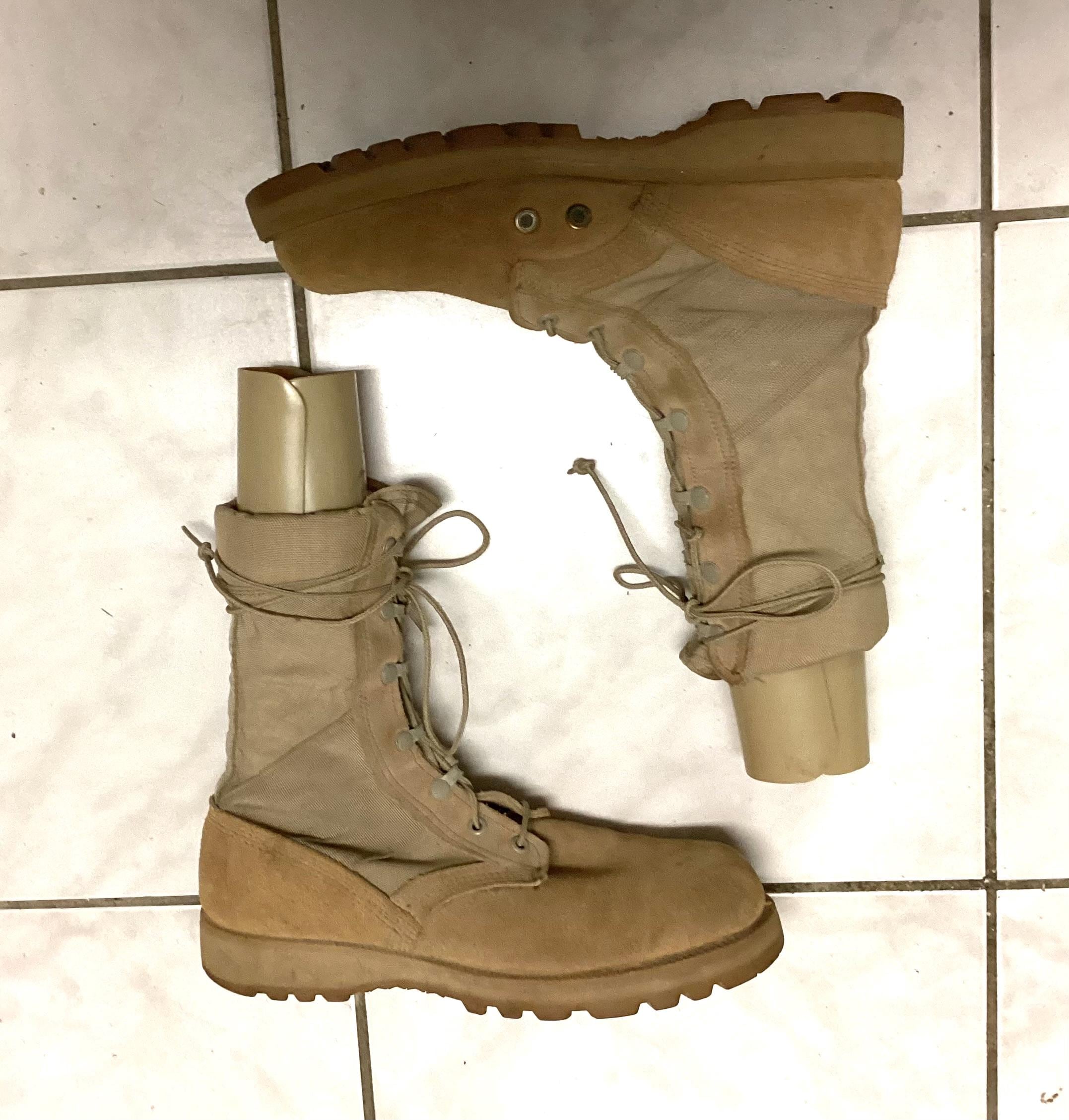 Belleville Army Desert Combat Boots, Coyote Suede, Vibram 