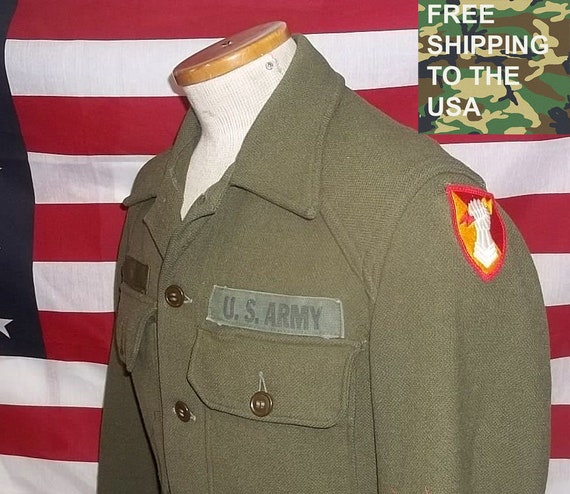 US Army Wool Shirt Light Jacket 