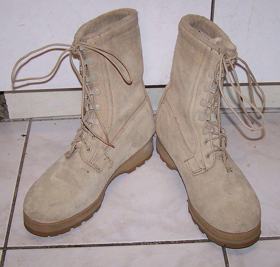 Belleville Goretex Combat Boots: Desert Tan Suede, Military 