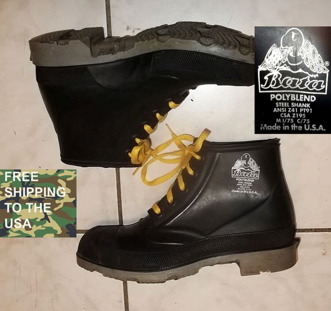 Bata Safety Rubber Boots for Work ANSI Z41 PT91 Steel Toes Etsy