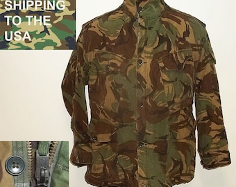 British Army combat smock parachutist P68 jacket Falklands airborne first DPM camo size 2 medium short laundered good collectible