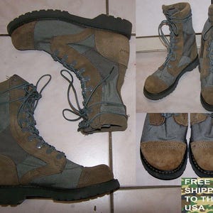 Corcoran damesgevechtslaarzen Marauder model 87257 salie suède cordura bovenmaat 6 m nauwelijks gedragen nieuwstaat gratis verzending naar de VS