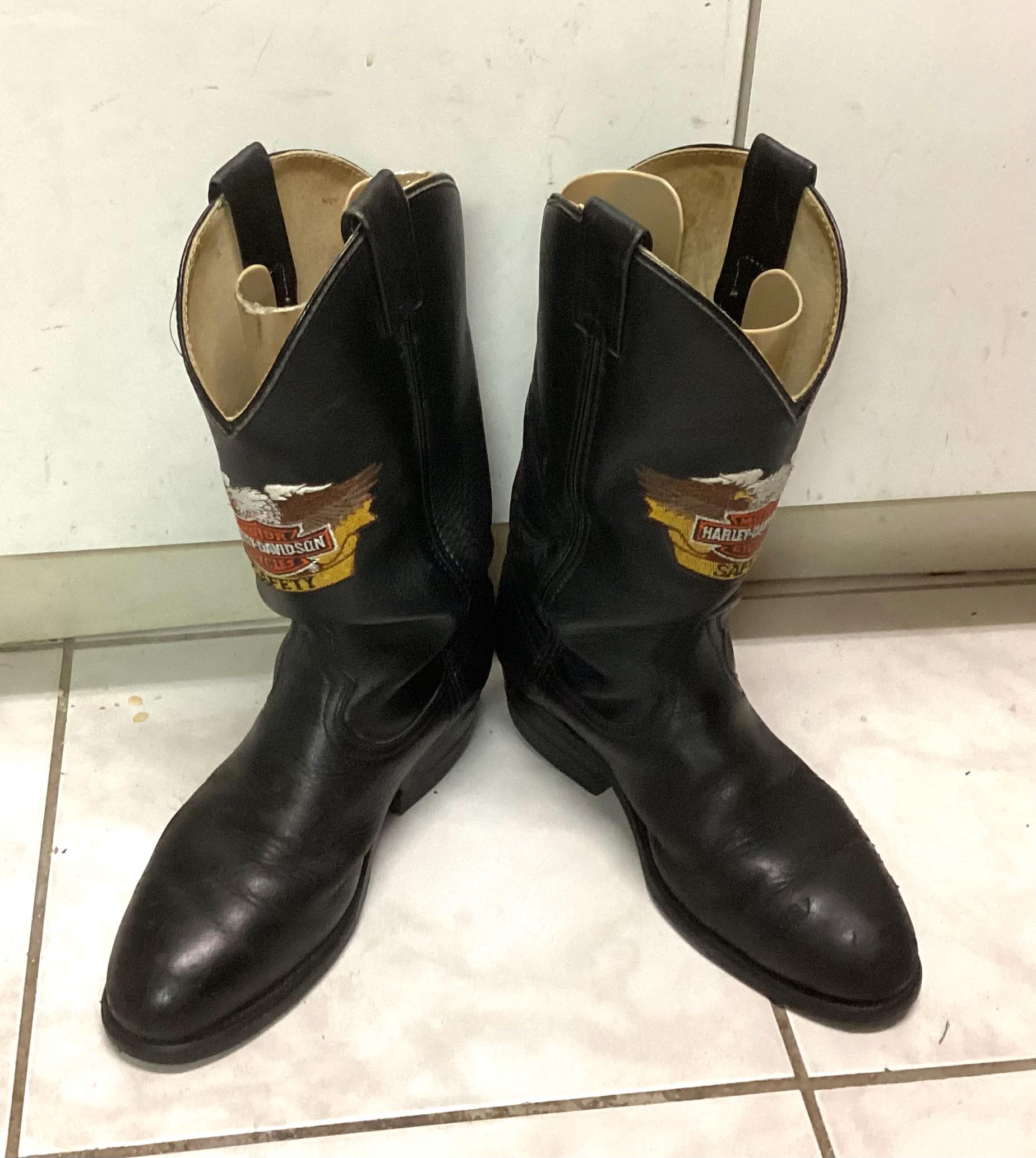 Vintage Harley Davidson Cowboy Boots - Etsy display picture 1