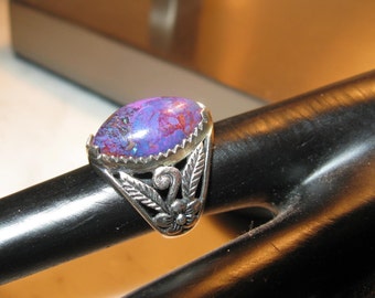 Sterling Silver Purple Mohave Turquoise Ring size 4