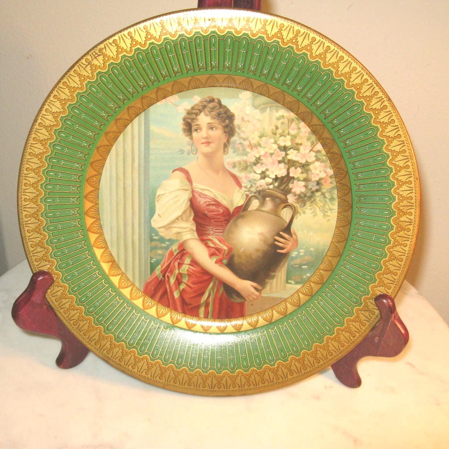ロイヤルヴィエナ　プレート　アンティーク Antique Royal Vienna Austrian Porcelain Plate 7 1/4