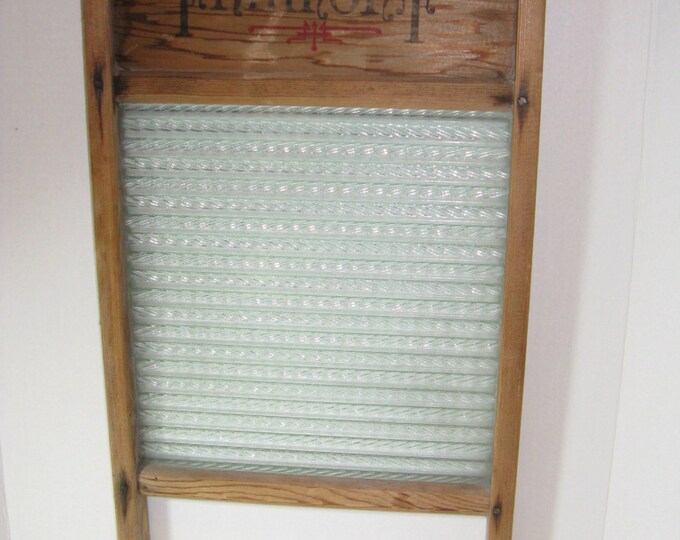 Vintage Primitive Washboard Wood and Glassfremont Stamp Etsy