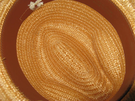 Stylish Straw Hat Made In Italy, Unisex, Sz Small - image 4