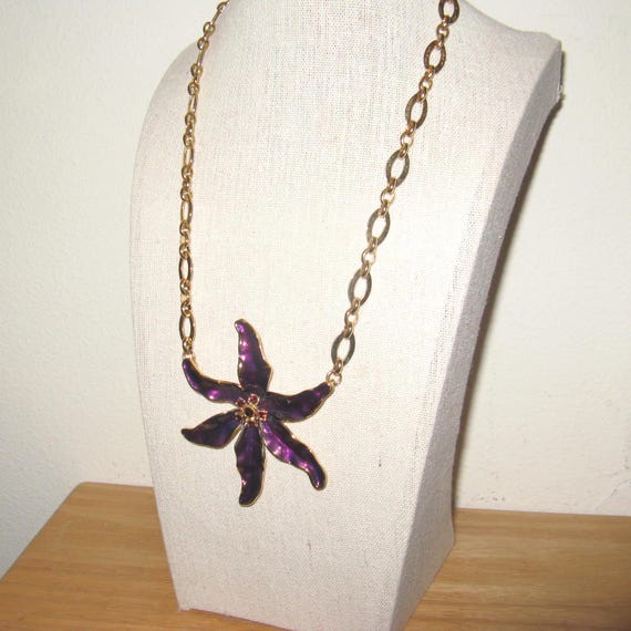 Vintage KJL (Kenneth Jay Lane) Lily necklace - image 5