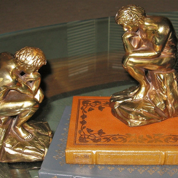 The Thinker Bookends Etsy