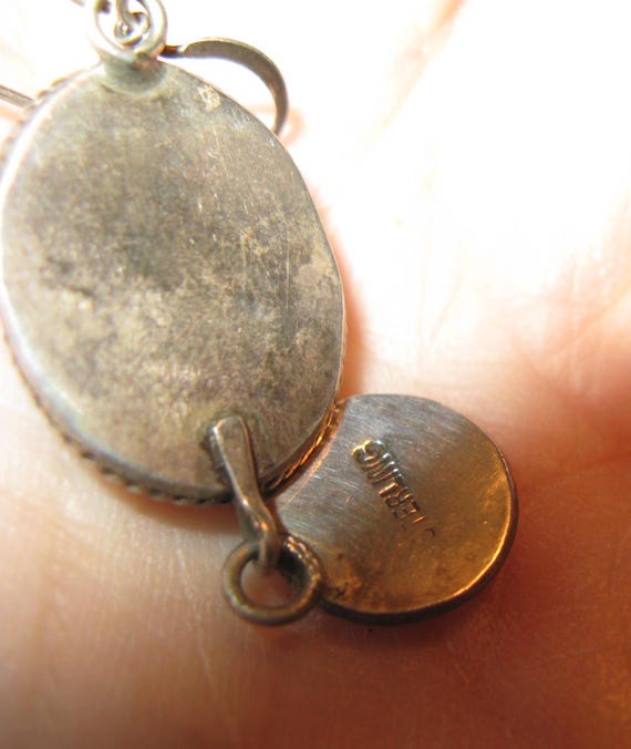 Dramatic Sterling Abalone Drop pierced Earrings, … - image 4