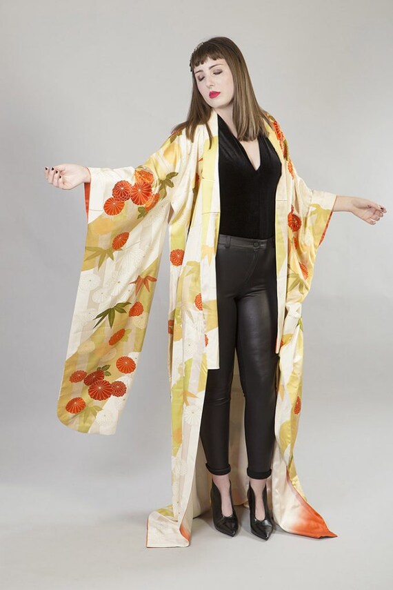 KIMONO VINTAGE / tomesode kimono / silk kimono /