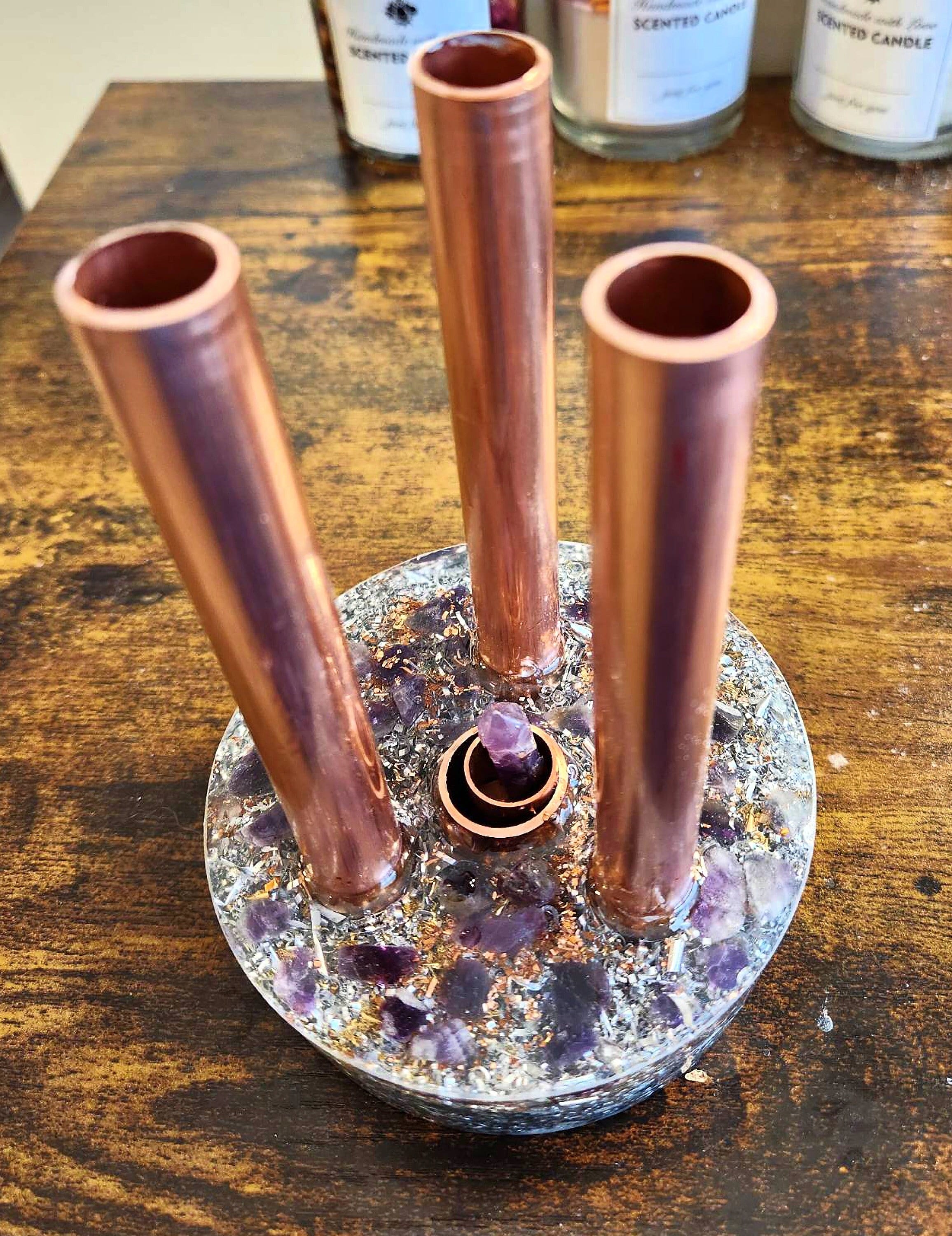 Amethyst Orgonite Towerbuster-EMF Shield - 5G Block