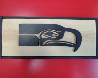 Handmade Throwback Seahawks Inspired Wall Art!