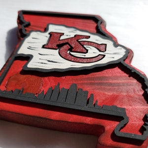 Handmade Kansas City Chiefs inspired art!