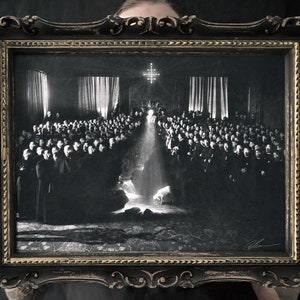 Nova Lux Et Tenebrae, stampe da incorniciare, stampata su carta martellata avorio 300gr, arte horror, stampa fineart, darkart