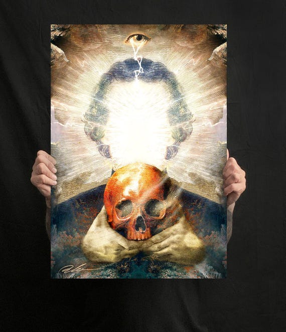 The Eternal Cycle, stampe da incorniciare, fine art stampata su carta martellata avorio 300gr, arte gotica