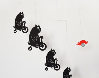 Cat mobile - cats on tricycles