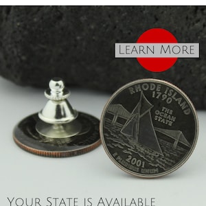 Rhode Island Lapel Pin | Rhode Island Gift, Travel Pin, Collar Pin | Wedding Lapel Pin for Groomsmen