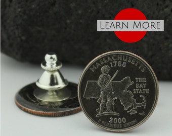 Massachusetts Lapel Pin: Bay State Keepsake | Travel Pin Gift for Groom, Groomsmen