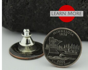 Minnesota Quarter Lapel Pin: State Souvenir, Travel Gift