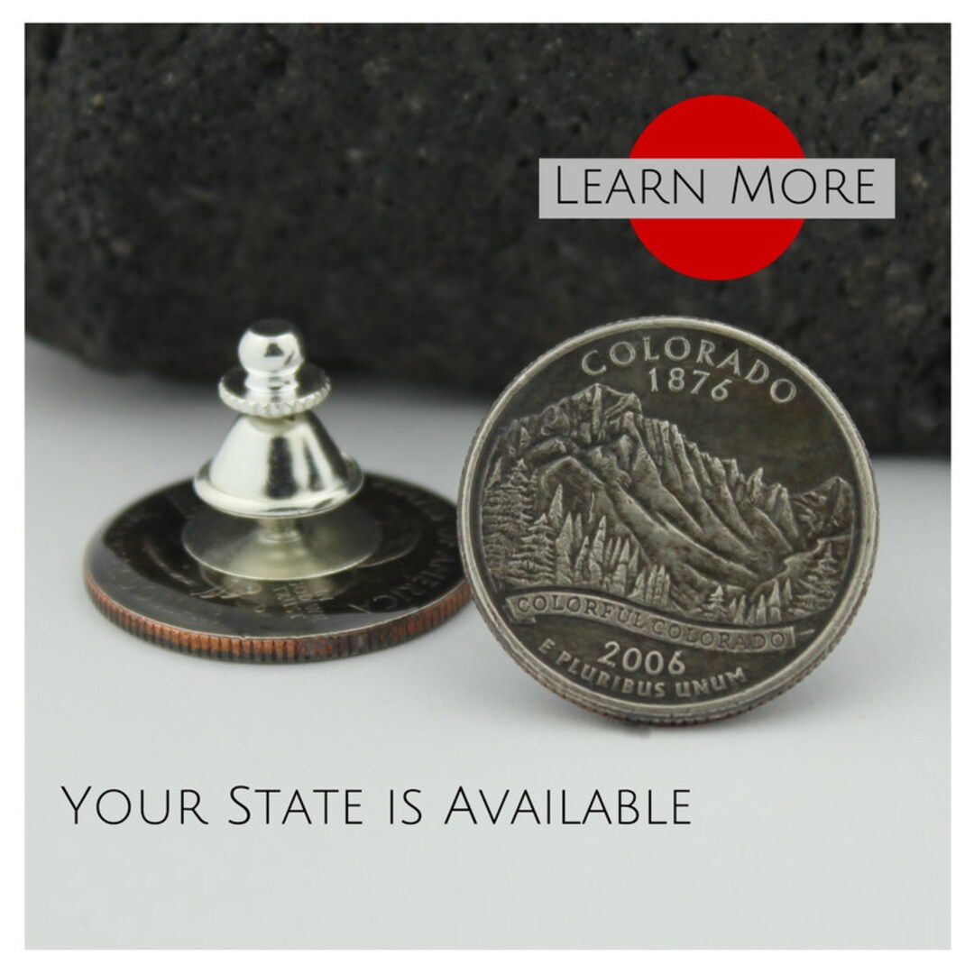 Colorado Lapel Pin A Unique Handmade Lapel Pin Using the Colorado State