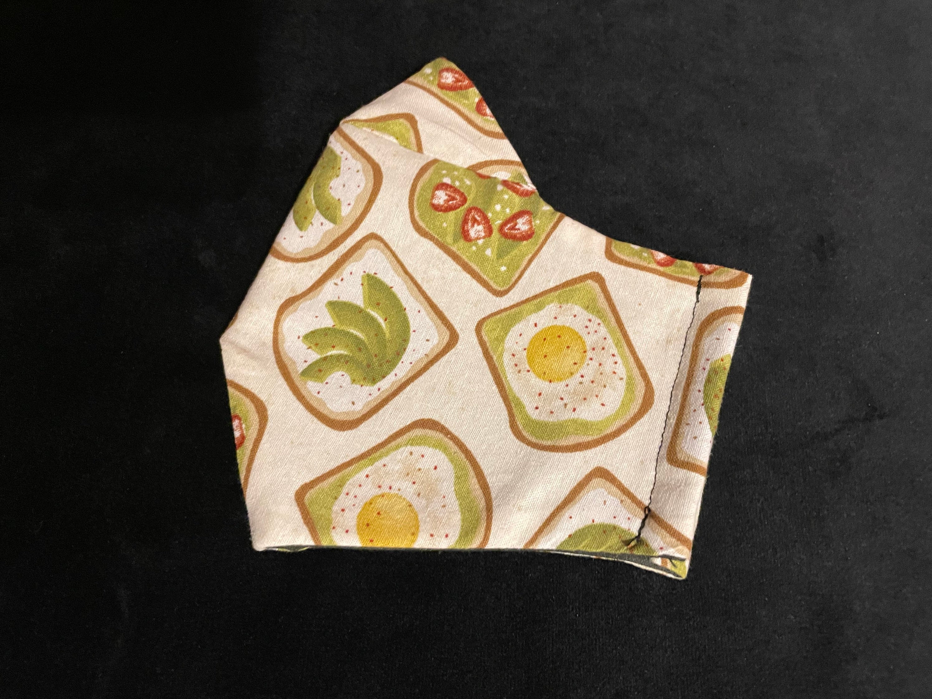 Avocado Toast Structured Face Mask Etsy