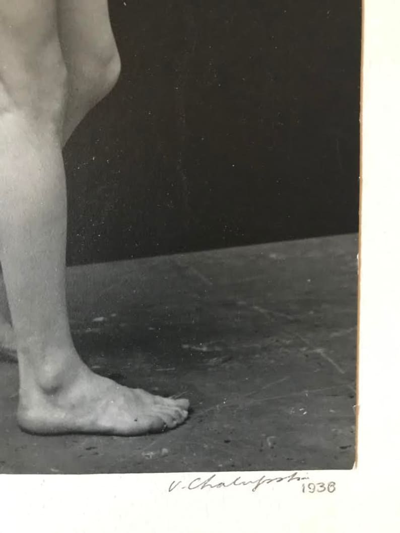 1930s Nude Photo Signed by Victor Chalupski Etsy