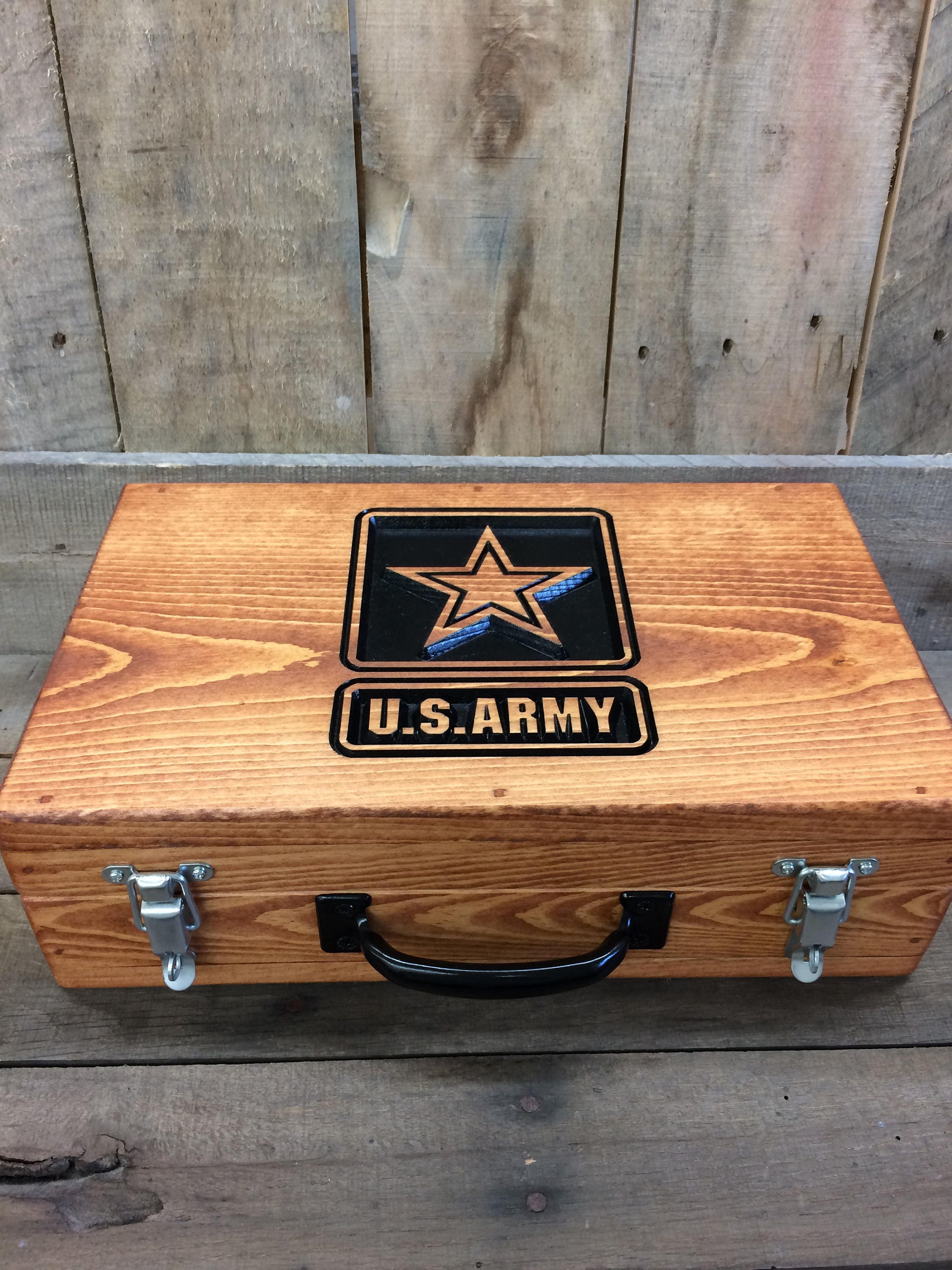Custom Wood Gun Case Wood Pistol Case Lockable Gun Storage Etsy