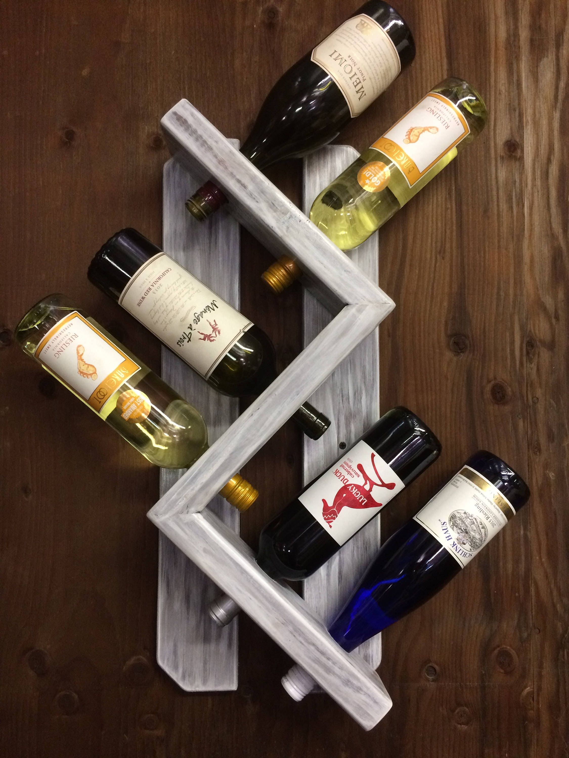 Wine rackwall mounted wine rackrustic vintage wine Etsy