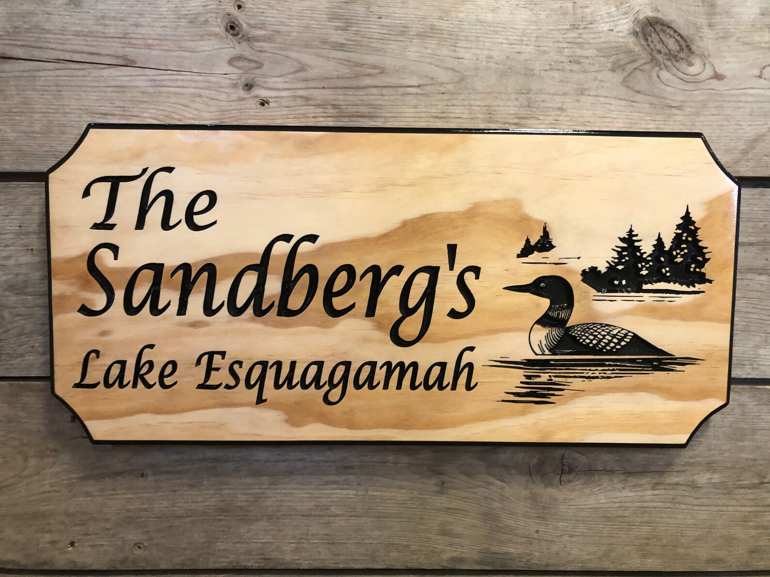 Cabin Sign Lake House Sign Engraved Wooden Signpersonalized Etsy