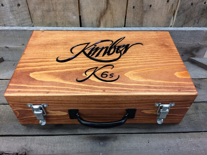 Custom Wood Gun Case Wood Pistol Case Lockable Gun Storage Etsy